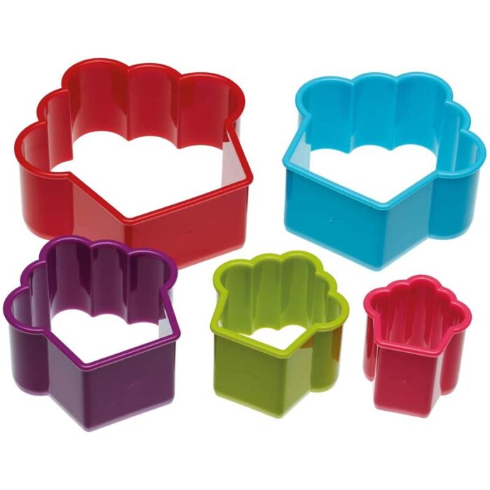 Colourworks Set of 5 Cupcake Cookie Cutters