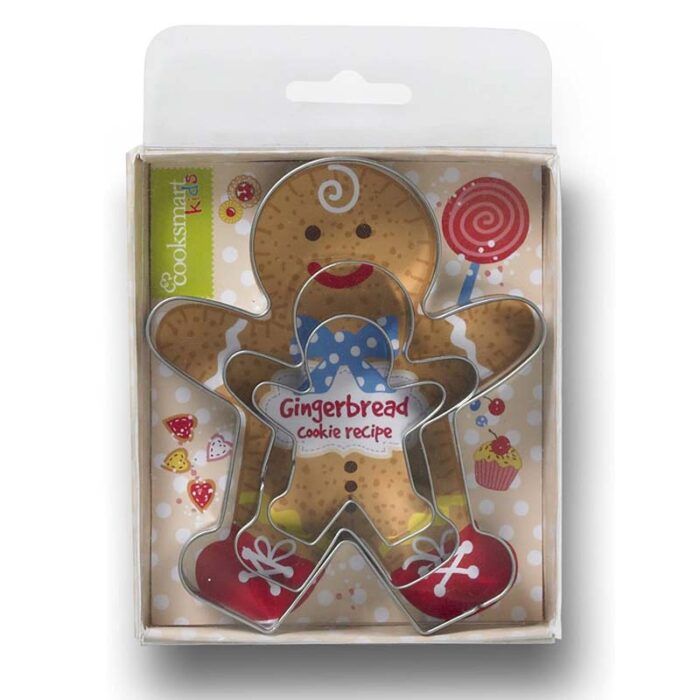 Cooksmart Kids 3-Piece Gingerbread Boy Cookie Cutter Set