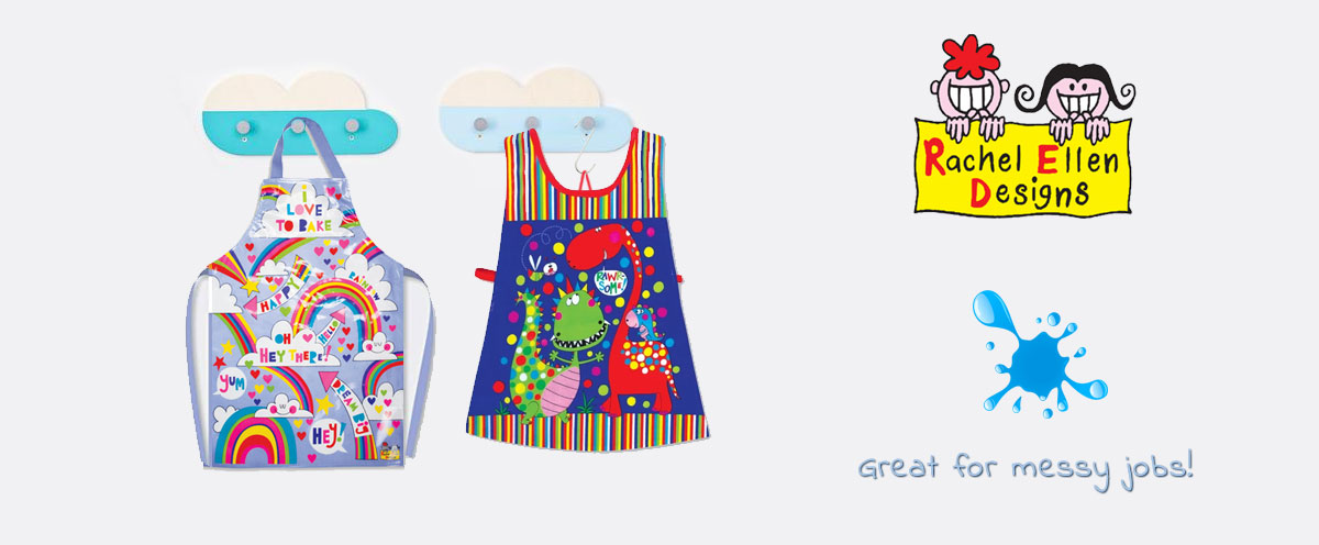 Children's pvc coated aprons and tabbards from Rachel Ellen Designs